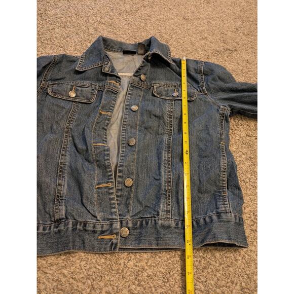 Chico's Additions Denim Jacket Size 0/S Medium Blue. - Picture 5 of 5